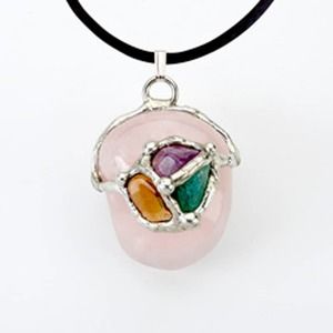 Law of Attraction RECOVERY Crystal Gemdrop Amulet/Pendant Necklace
